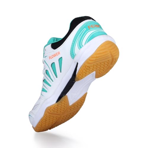 Image of FEROC Kids Badminton Shoes (Non Marking) Active Grip Lightweight & Durable Sole for Boys Girl Kids