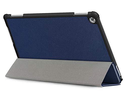 Kepuch Custer Case for Huawei MediaPad M5 Lite 10,Ultra-Thin PU-Leather Hard Shell Cover for Huawei MediaPad M5 Lite 10 - Blue