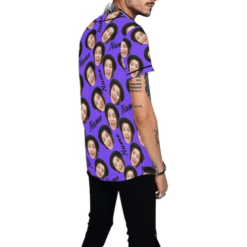 Camiseta de béisbol personalizada con foto y nombre, diseño personalizado para adultos miniatura 3