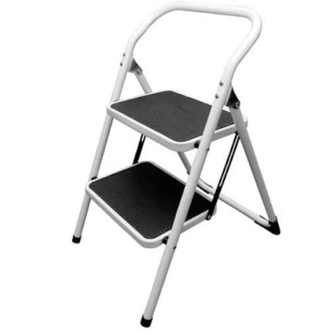 Homelux 710055 Taburete Acero 2 Peldaños, Plegable