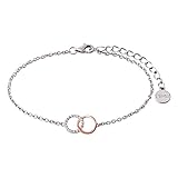 xenox kette wanderlust 0 XENOX XS2932R Damen Armband Happy Hour Sterling-Silber 925 Bicolor Rose weiß Zirkonia 18,5 cm