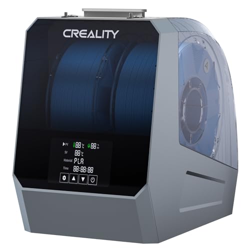 Image of Creality Space Pi Filament Dryer Plus, 2 Spool Capacity, Double 360 Heating Dry Box, 4'' Touch Screen & Fan, 3D Printer Storage Dehydrator for 1.75 /2.85 /3mm Filaments, for PLA PETG ABS TPU