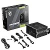 MSI MAG A750BE, Semi-Modular Compact 750W ATX Power Supply, 80+ Bronze, Low-Noise Fan, Active PFC Design,