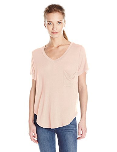 Paper + T-Shirt Women's V-Neck One Pocket T-Shirt