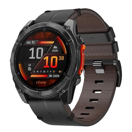 Cuir bracelet pour Garmin Fenix 7X 6X 5X Instinct 2X, bracelet montre connecté Quickfit 26mm de rechange