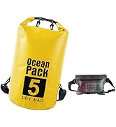 Mosucoirl wasserdichte Trockene Tasche,Roll Top Trockener Sack mit Telefontasche Schwimmender Tro...