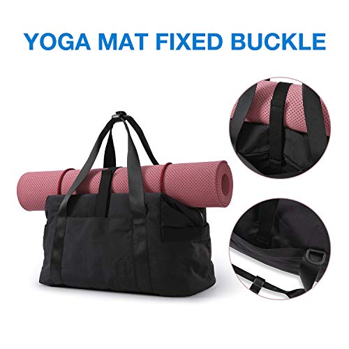 Bagsmart BM0102006AN-FCA Gym Bag For Women, Carry On Weekender Overnight Bag, Travel Duffel Bags With Trolley Sleeve, Personal Item Travel Bag Tote Bag Workout Dance Bag thumb #3