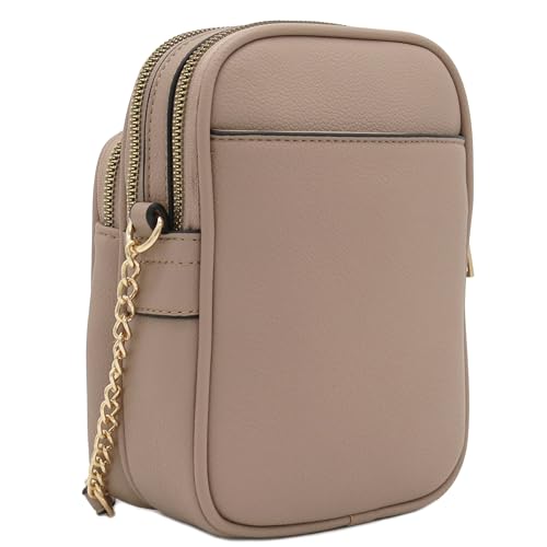 Image of FashionPuzzle Multi Pocket PU Leather Casual Medium Crossbody Bag with Adjustable Strap