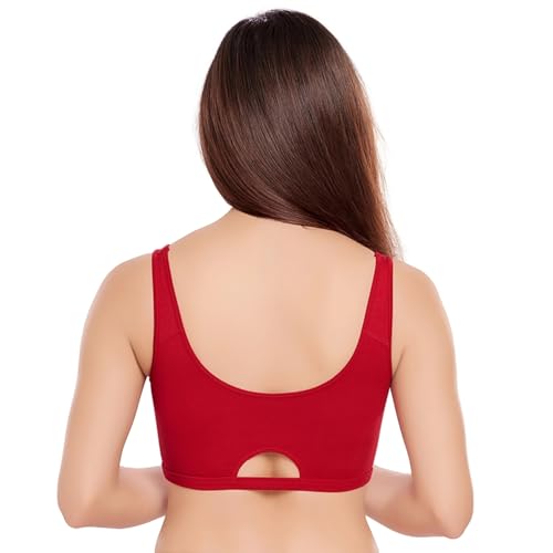 Image of juliet Non Padded Full Coverage Sports Bra for Women | Slip on Bra | Low Impact High Coverage Wireless Support Sports Bra JS 90
