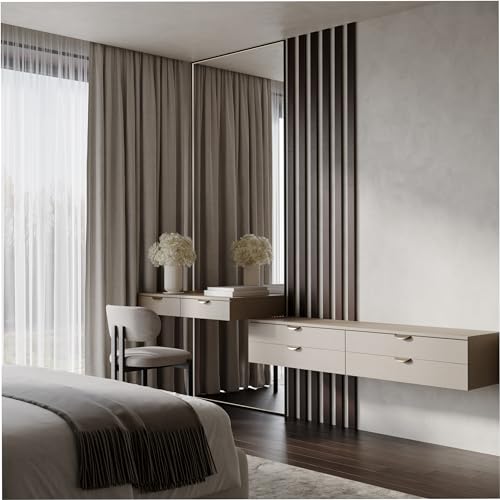 Bandes murales lattes acoustiques bois 5 cm Wengé pour home cinéma