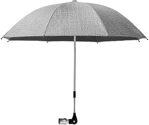 Miniatura 6 de Paraguas para cochecito, el diámetro abierto del paraguas es de 33.5 pulgadas, con telas de protección solar con revestimiento, paraguas para