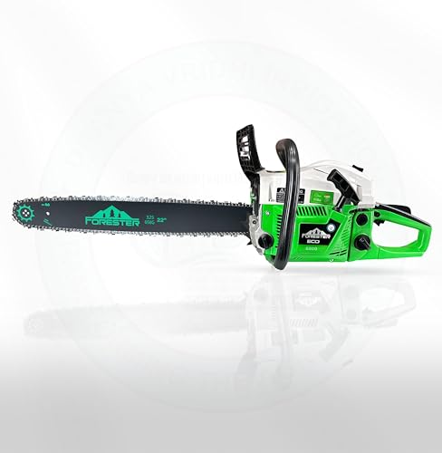 Image of DVI Heavy Duty Forester Chainsaw With 2 Stroke 58CC Air Cooled Petrol Engine Power With 22 inch inch Blade /Bar Ideal Use For Farm, Garden Tree Cutting, Wood Cutting. (DVI 58CC FORESTER CHAINSAW)
