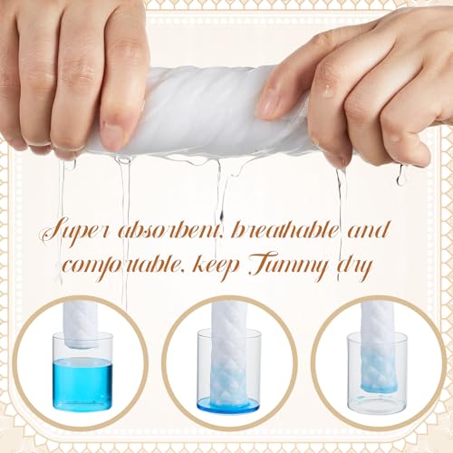Image of 10 Pcs Tummy Liners for Sweat Rash Cotton Under Belly Sweat Liners Under Belly Absorber Pads Band for Skin Rash