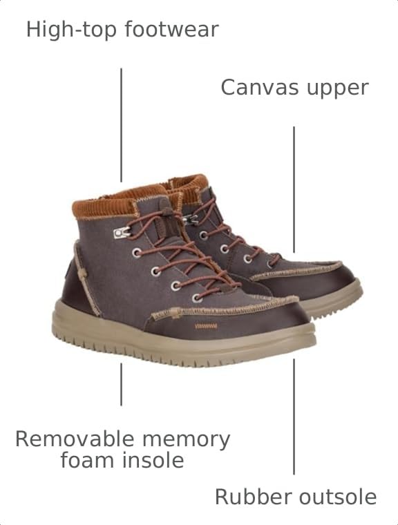 Image of HEYDUDE Men's Bradley Lace Up Boot | Padded Ankle Collar