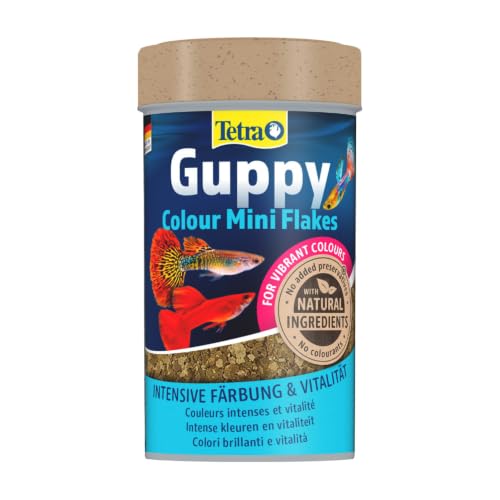 Image of Tetra Guppy Colour Mini Flakes Complete Fish Food 30 Gram