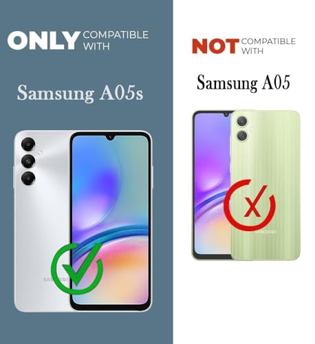 Image of Jkobi Back Cover Case for Samsung Galaxy A05s (Shockproof with Polycarbonate Clear Panel | Professional Black)
