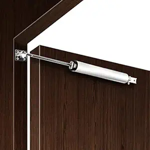 Trendy Retail Aluminum Alloy Automatic Door Closer Adjustable for Window Doors Silver