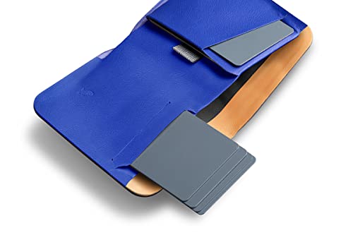 Bellroy Apex Note Sleeve – (Molded leather billfold wallet, RFID protected) - Pepper Blue3