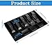 2 Pcs Cash Register Drawer Insert Tray Organizer with 5 Bill/4 Coin Compartments for Money Storage, Black