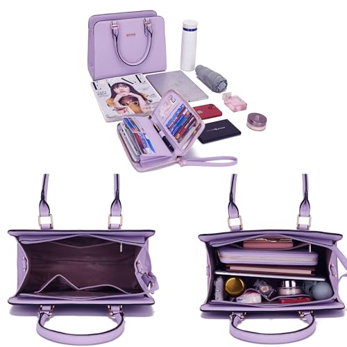 Set de bolso Satchel y billetera para mujer miniatura 5