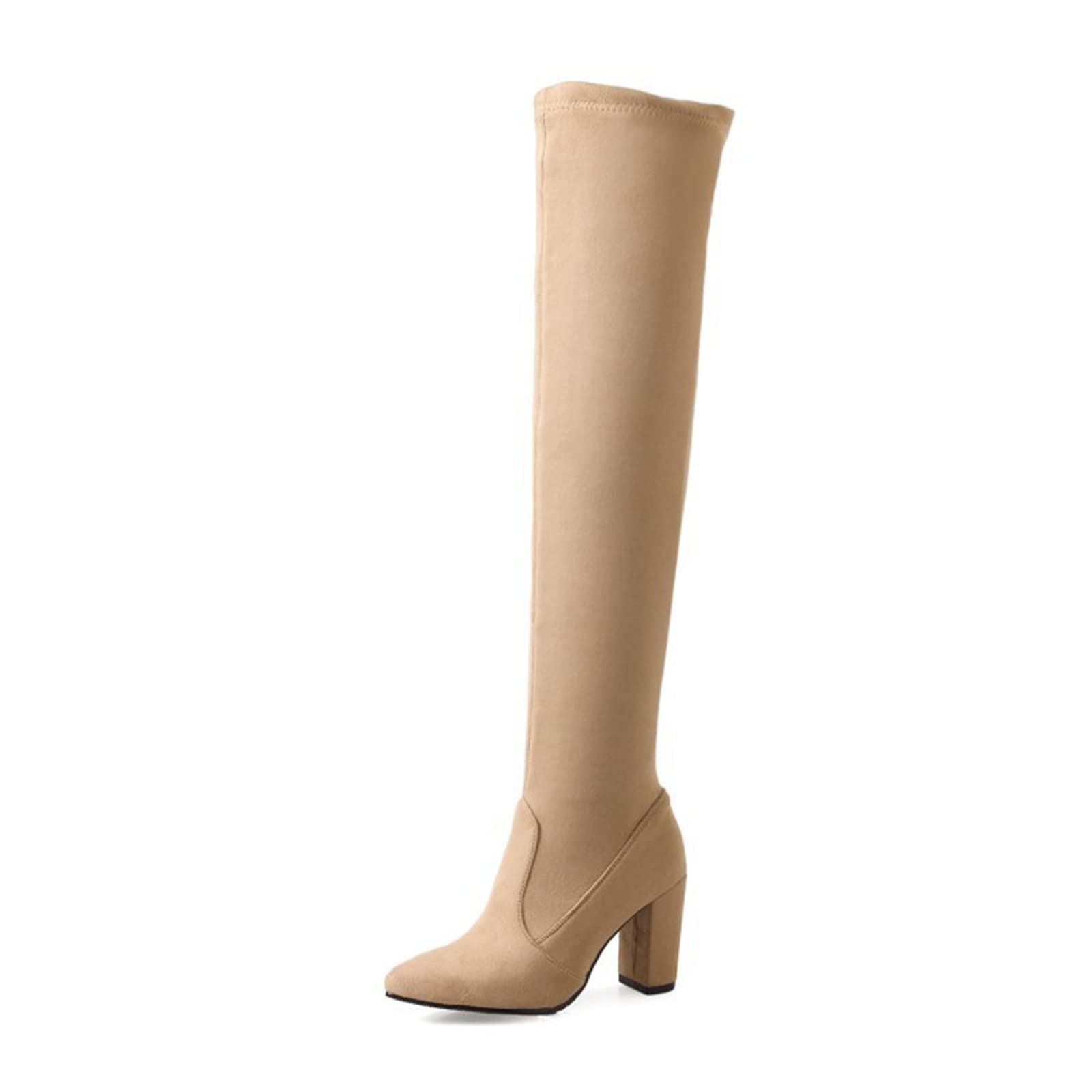 Bottes d'hiver à talons hauts épais de 8,5 cm offrant une stabilité maximale