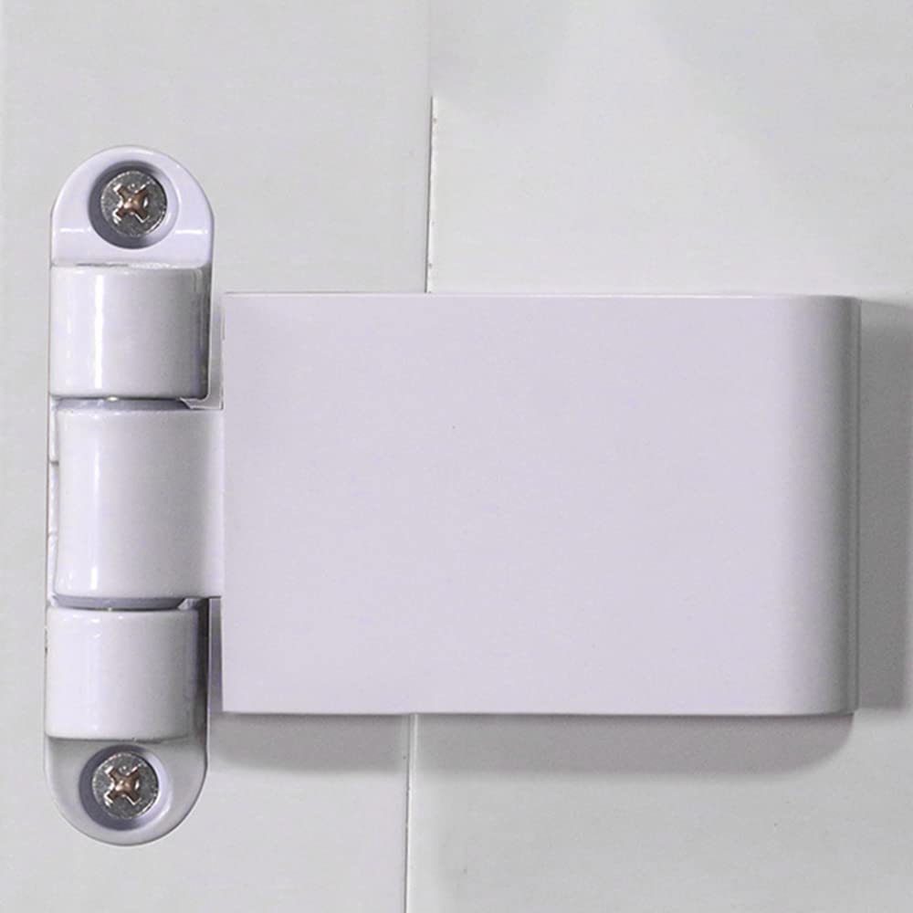 MyncbD bisagras Bisagra de Puerta Puertas francesas de PVC Seguridad Bisagra de Puerta Pesada de Acero plástico Blanco de Plataforma Interior y Exterior Hardware