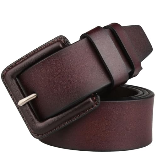 R-xy-M Men'S Belt, Genuine Leather Cowhide Lengthened Pin Buckle Vintage Formal Men'S Belt Suitable For Casual Business Use
