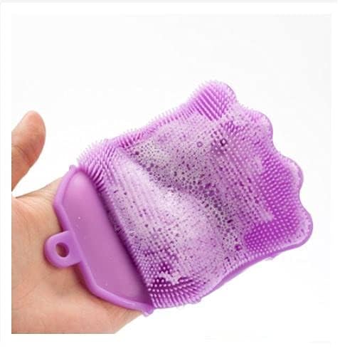 JEEJEX Silicone Body Scrubber,Body Scrub Brush for Deep Cleasing Exfoliating, Super Soft Silicone Loofah with Rebound Sponge, Suitable for Women Men Kids Shower | Skin Body 1