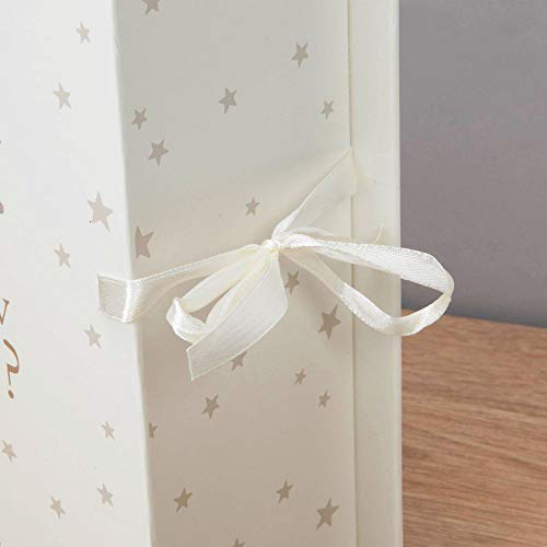 ukgiftstoreonline Baby ’Twinkle Twinkle Little Star’ Aufbewahrungsbox für Erinnerungsstücke, groß, quadratisch, 10 Fächer, Cream, Nursery
