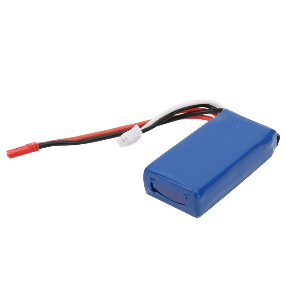 Batterie Rechargeable, 7.4V 850MAH Batterie de RC Jouet pour WLjouets V912 V262 V333 4CH Hélicoptère RC à Lame Unique