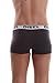 Diesel Men's 3-Pack Shawn Stretch Boxer Trunk, Pink/Charcoal/Black, Small