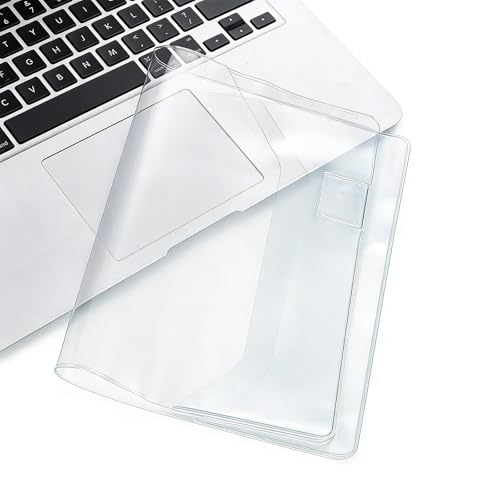 VelvetGlow A5 Cover Jelly PVC Plastic Book Covers a5 Clear Protector A5midori Clear Cover A5Stalogy 6.3 x 8.5inces