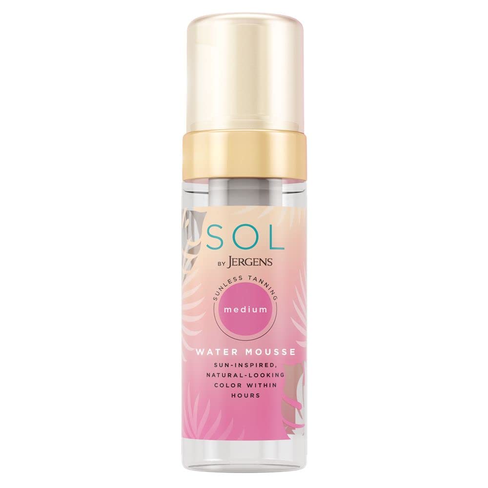 Buy SOL by Jergens Medium Water Mousse, Waterbased Self Tanner with