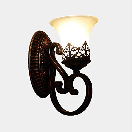 Lámparas de pared vintage interior E27 de 2 luces para comedor pasillo y sala de estar 2