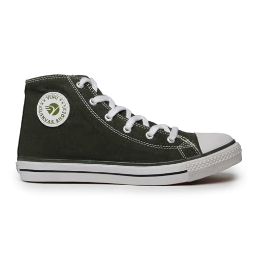 Image of YUKI Unisex Canvas Comfortable & Lightweight Sneaker for Men's and Women's | High Top Canvas Sneakers