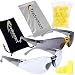 Tradesmart Clear / Tinted Safety Glasses Pack with NRR33 Earplugs & Protective Case . Anti Fog & Anti Scratch Treatment (Clear/Tinted)