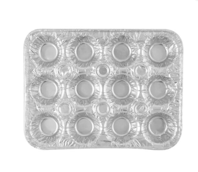 10 Pack Aluminum 12 Cup Mini Muffin Pan Aluminum Pans Disposable Reusable Recyclable