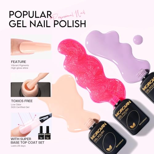 Morovan NO Acrylic Nail Kit With Everything: Starter Nail Kit Set Professional Acrylic thumb #5