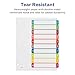 Avery Dividers for 3 Ring Binders, 10 Tabs per Set, Customizable Table of Contents, Multicolor Arched Tabs, Great for Organizing Reports, Projects, and More (11842)