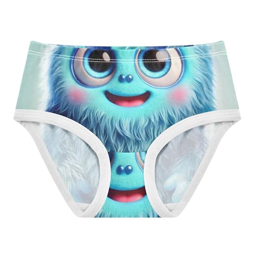 Girls Underwear Toddler 2t Cotton Panties for Girl Artistic Undies Kids Briefs Cute Blue Elf Monster