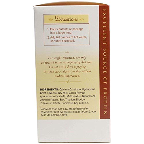 Nutriwise - Hot Chocolate | Healthy Diet Drink | High Protein, Low Carb, Low Calorie, Trans Fat Free, Cholesterol Free (7/Box) (Amaretto) #TOP2