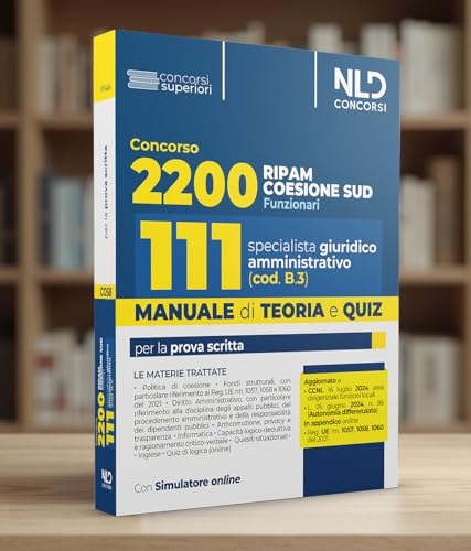 Concorso Ripam Coesione Sud 2200 Posti. Manuale E Quiz Per 111 Posti Profilo Giuridico Amministrativo (Cod. B3) Per Le Regioni, Le Città Metropolitane E Gli Enti Locali. Con Software Di Simulazione - 3