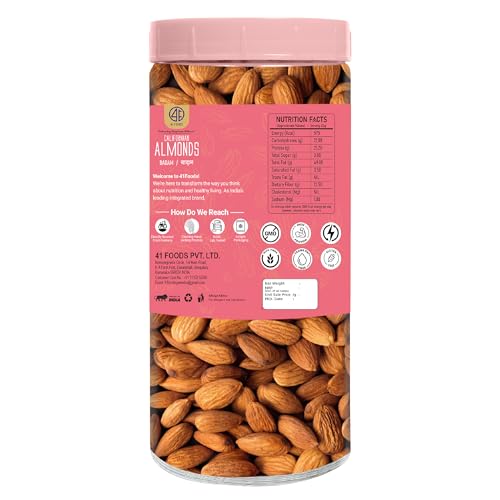 Image of 41 Foods Premium Almonds | Badam | 400g