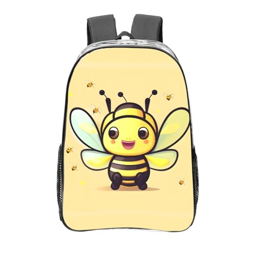 Sac à dos transparent avec abeille jaune pour vos voyages et sorties