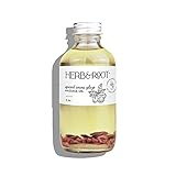 Herb & Root Edible Cocoa Flavored Massage Oil with Warming Cinnamon Spice | Body Oil | 4oz… (Spiced Cocoa Glaze- Old- FBA)