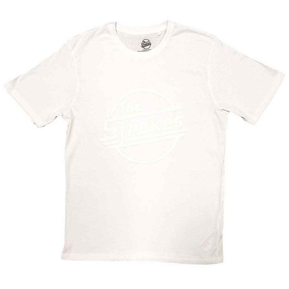 Rock Off officially licensed products The Strokes Hi-Build OG Magna T Shirt L White