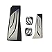 Produktbild Edelstahl Pedalkappen für X3 X4 F10 F11 523 528 535 F18 GT F07 F12 F13 F01 F02 Fußstütze Pedals Cover