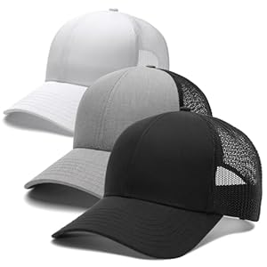 FURTALK Mens Trucker Hat Structured Mesh Baseball Cap Adjustable Classic Mens Hat