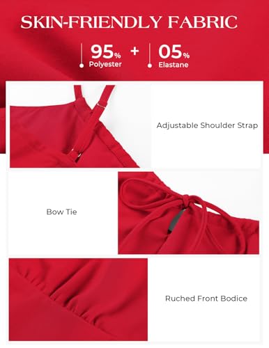 Image of Belle Poque Women's Tie Front Spaghetti Strap Top Sexy Cutout Crop Tank Top Y2k Slim Fit Going Out Camisole Tops