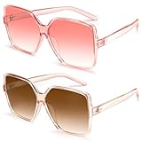 Dollger Oversized Square Sunglasses for Women Big Large Wide Fashion Shades for Men UV Protection Unisex